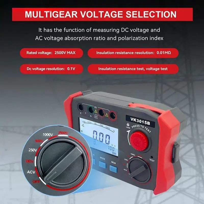 Thumbnail: ProSight VK3015A & VK3015B Professional 1000V Insulation Resistance Testers