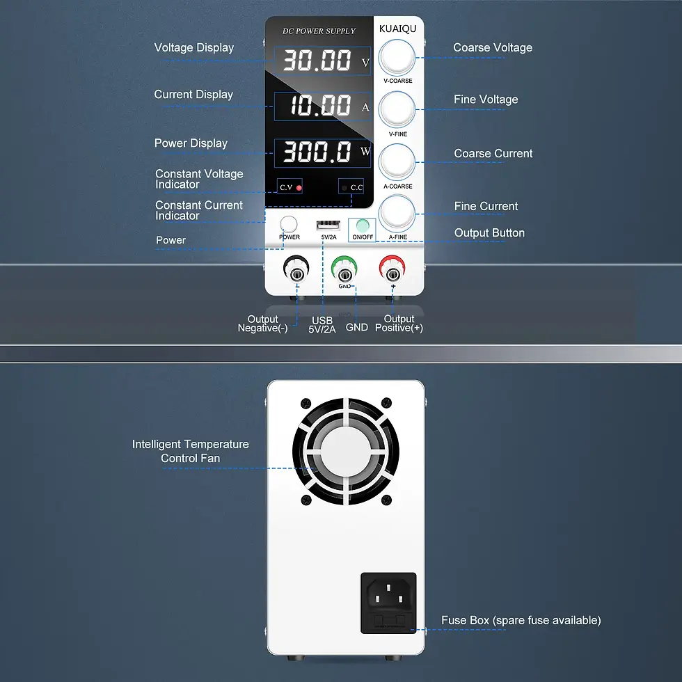 Thumbnail: Precision DC Bench Power Supply – 0–32V 0–3A Constant Voltage & Constant Current