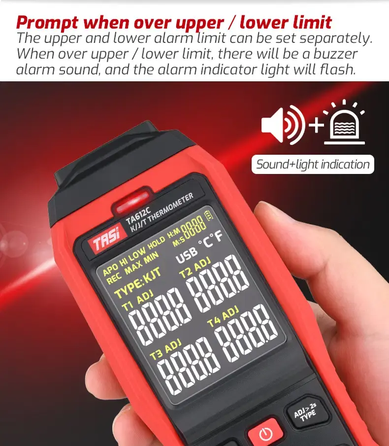 Thumbnail: 4-Channel Digital Thermocouple Thermometer – K / J Type Temperature Meter
