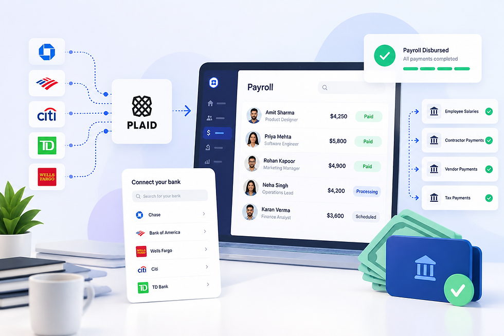Building Payroll Applications using Plaid: Ultimate Guide for FinTech Startups