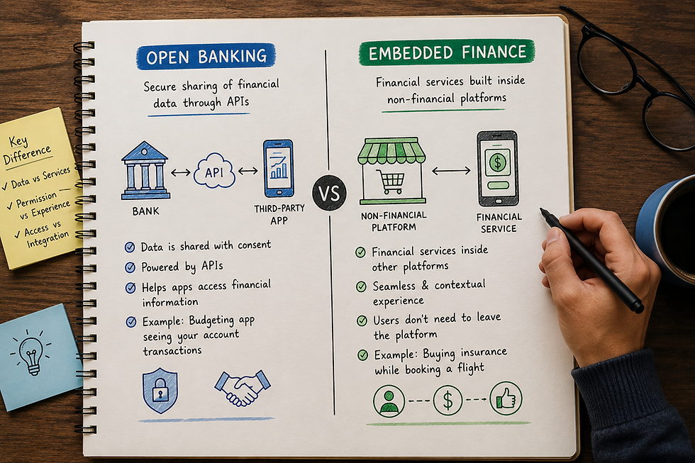 Open Banking vs Embedded Finance: Understanding the Key Differences
