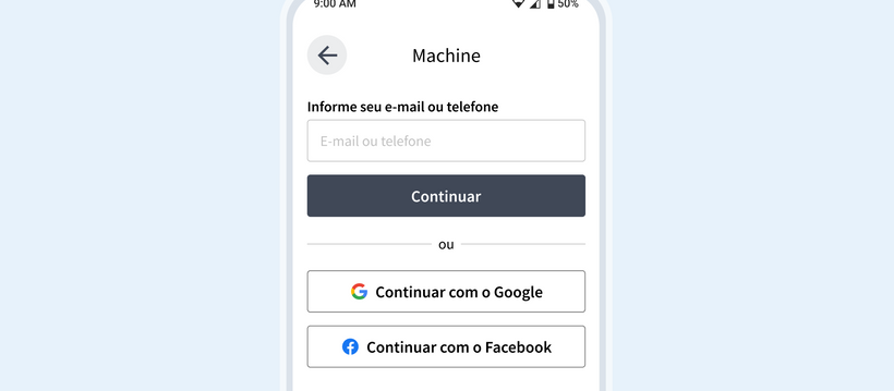 Login e cadastro com Google