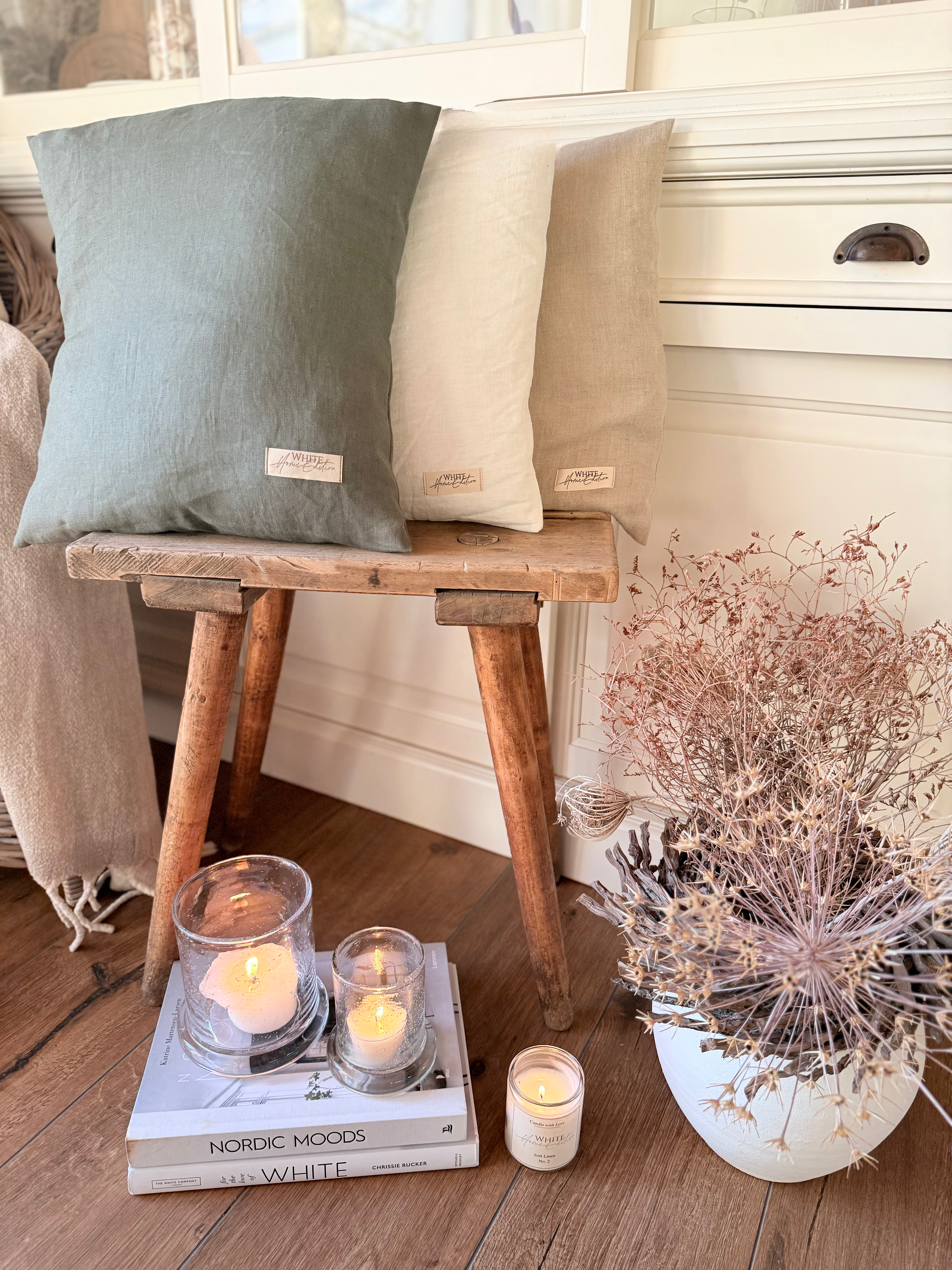 Leinen Unikissen 40 x 40cm