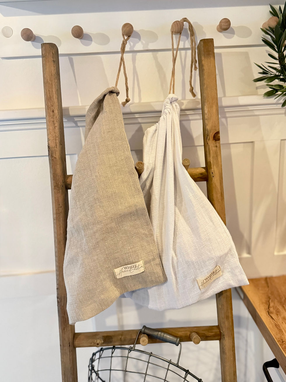 Aufbewahrungsbeutel für Brot, Zwiebeln usw. 30 x 40cm 100% EU  Leinen