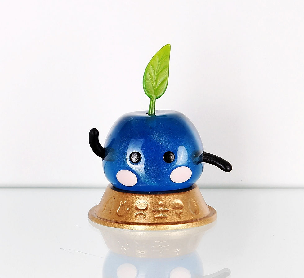 Junimo Figure - Blueberry glass