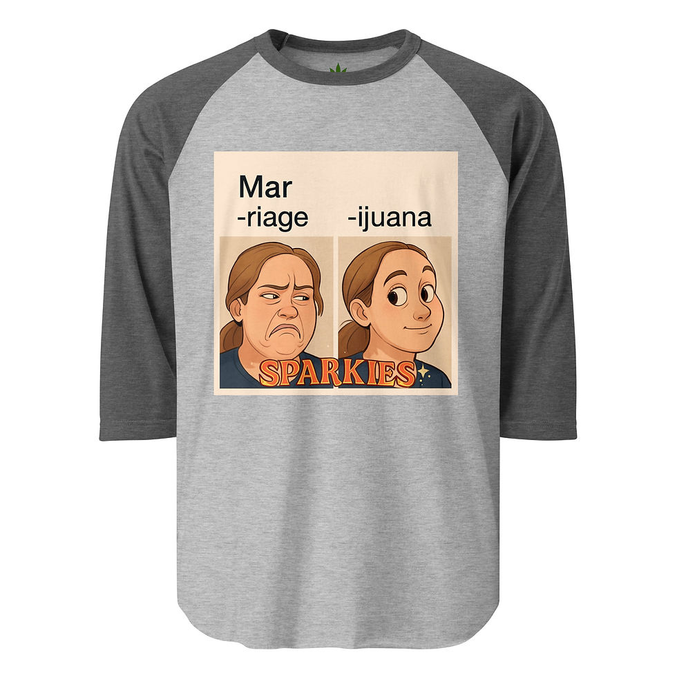 Thumbnail: (Sparkies)Mar-riage or Mar-ijuana 3/4 Shirt