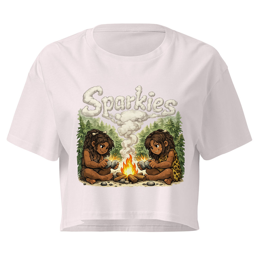 Thumbnail: Sparkies Stoned Ages Crop Top