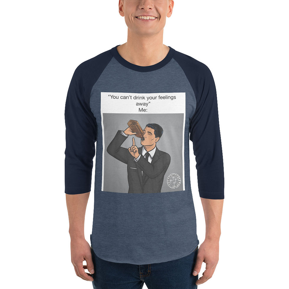 Thumbnail: Drunk Feelings 3/4 Shirt