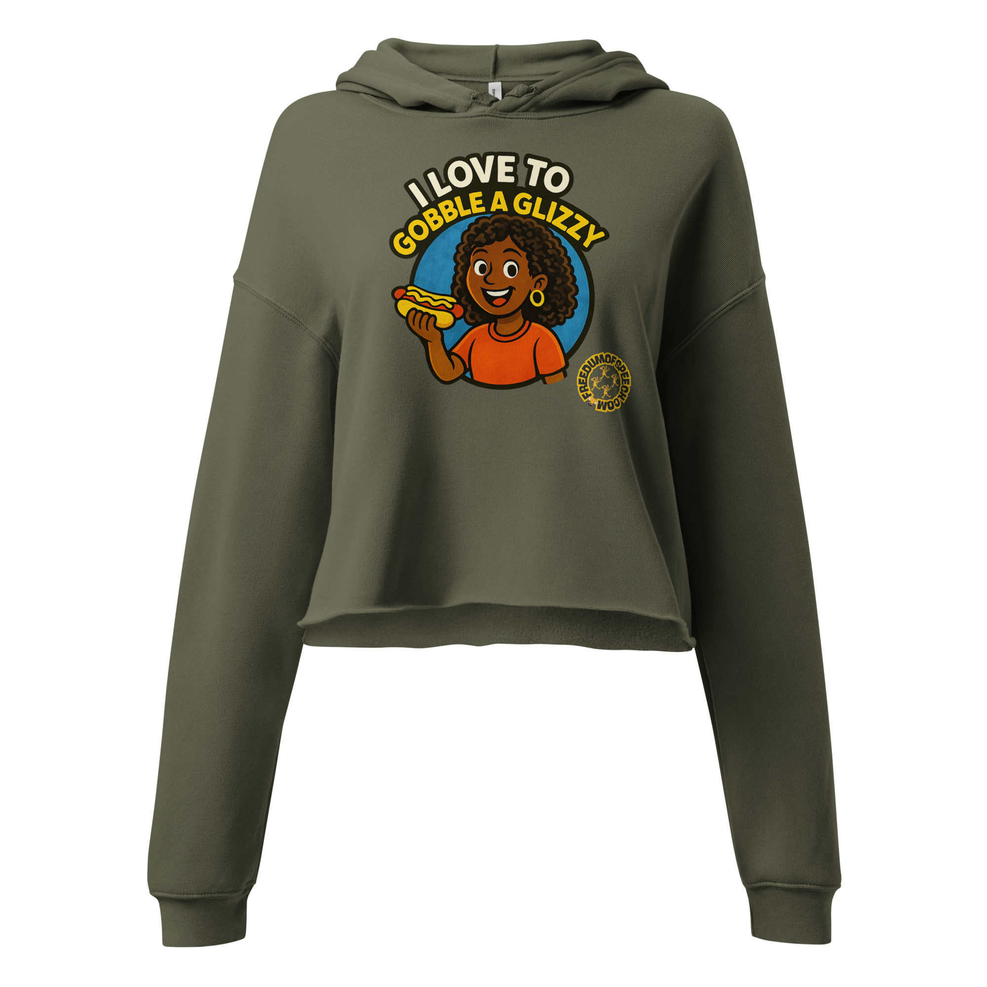 Gobble Glizzy Crop Hoodie