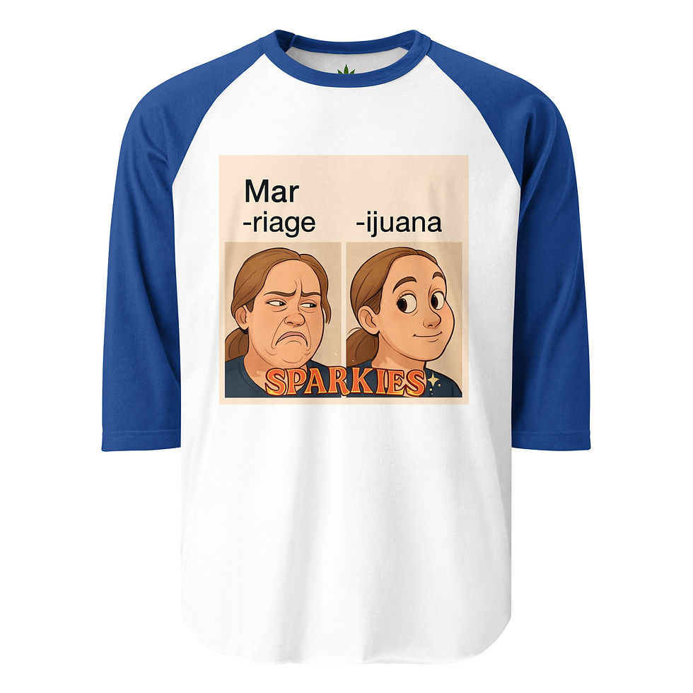 Thumbnail: (Sparkies)Mar-riage or Mar-ijuana 3/4 Shirt