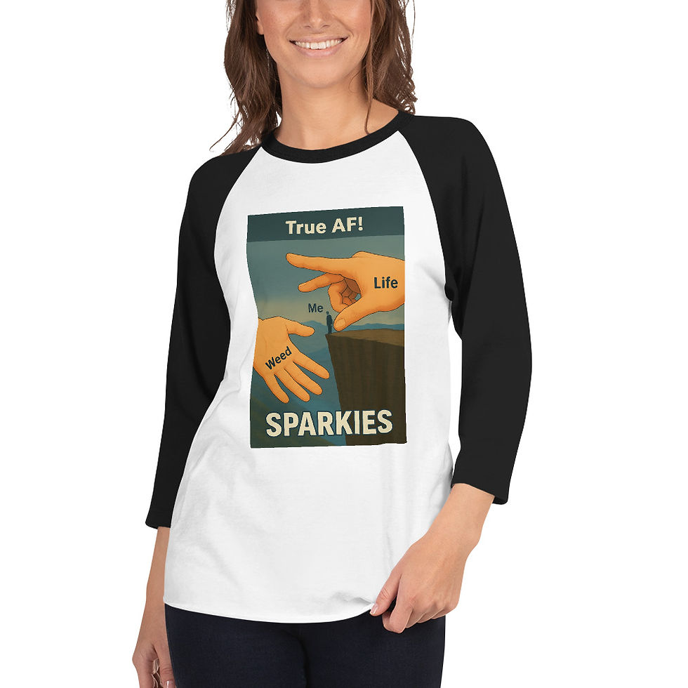 Thumbnail: (Sparkies)Life vs. Weed 3/4 Shirt
