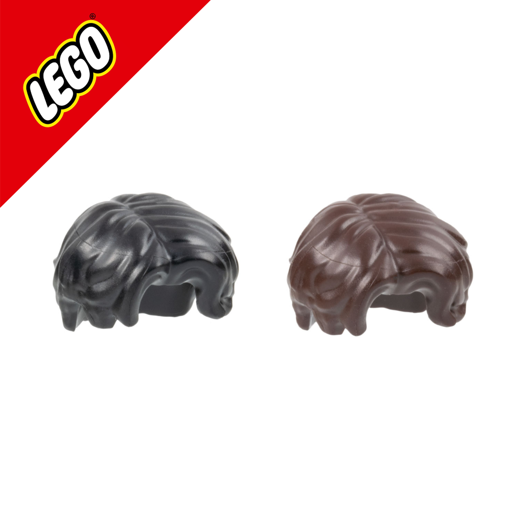 LEGO® Minifigure, Hair Short Wavy, Parted on Right
