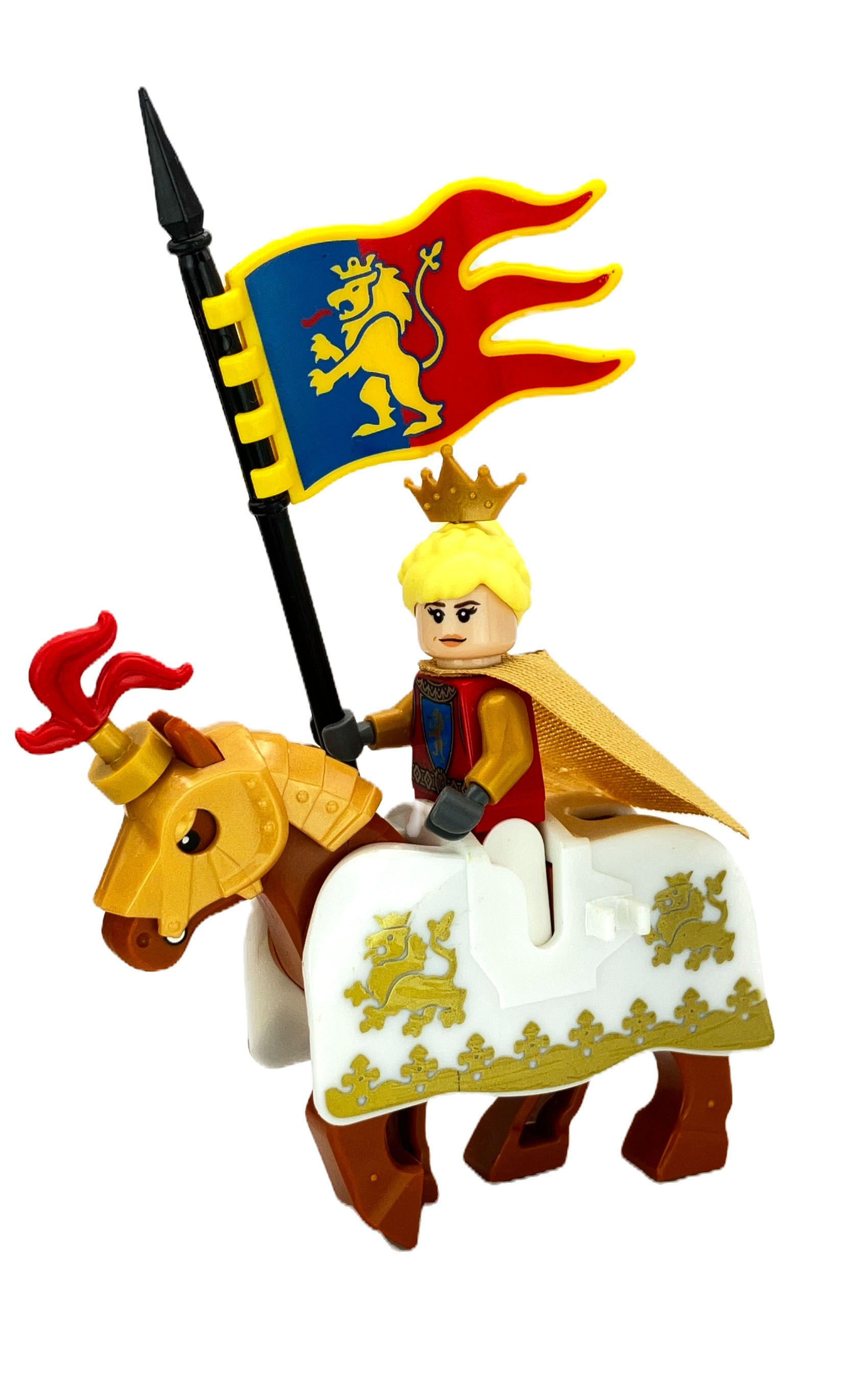 Royal Lion White Horse Barding