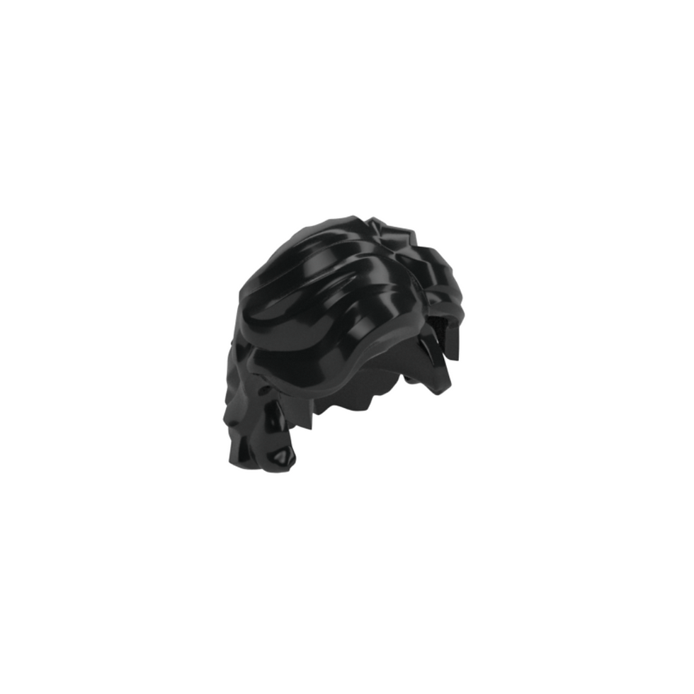 Miniaturebillede: LEGO® Minifigure, Hair Mid-Length Wavy with Center Part and Sidelocks