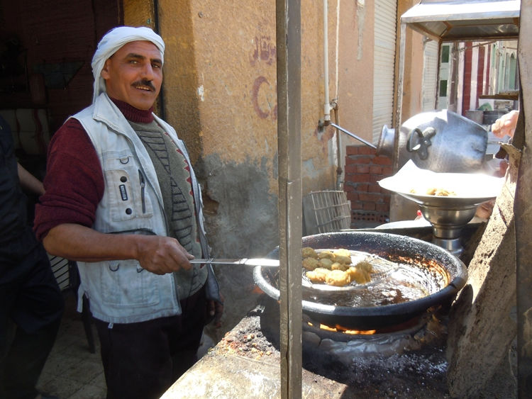 Falafel seller