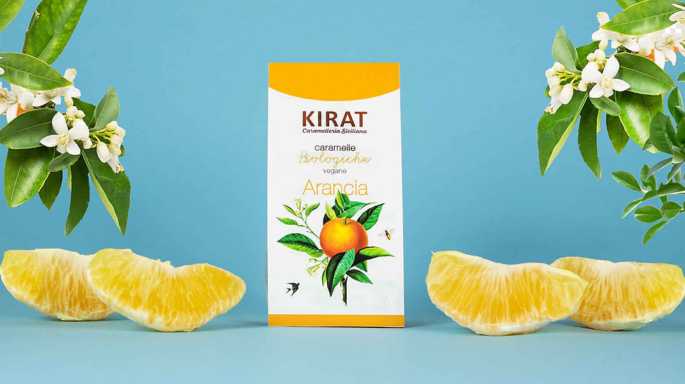 Caramelle Biologiche Vegane Arancia da 40g