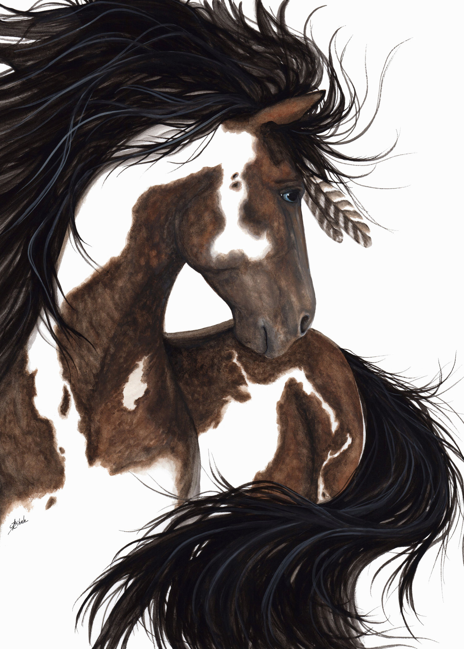Majestic Painted Pinto Horse | Canvas Print