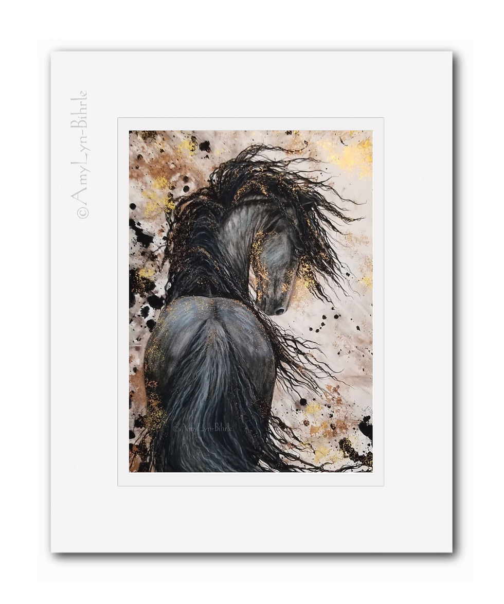 Thumbnail: Gold Embellished  DreamWalker Horse Print - AmyLyn Bihrle