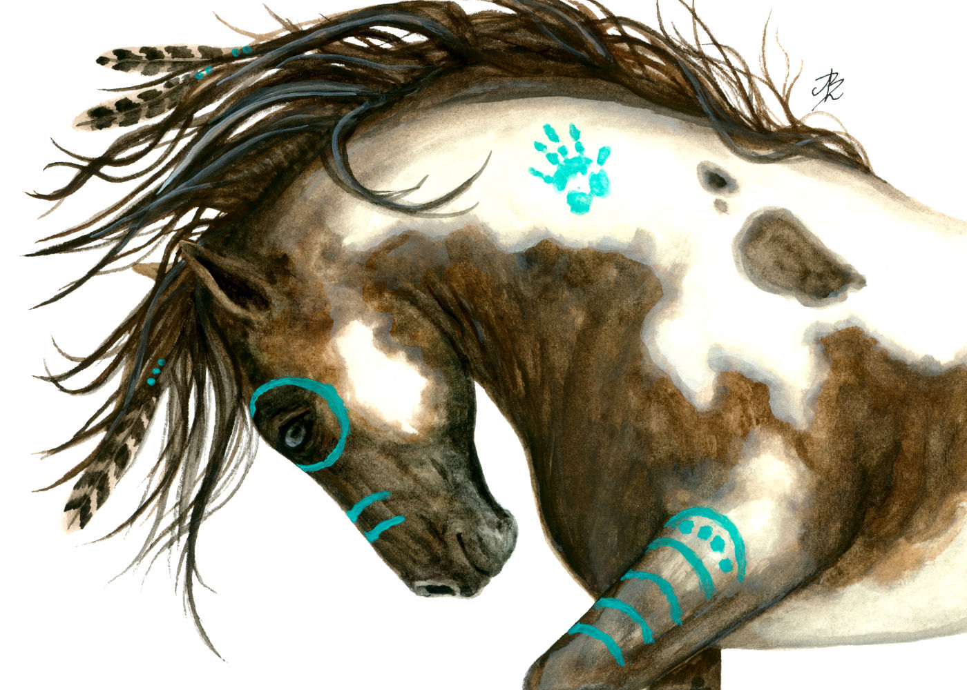 Majestic Painted Pinto Horse | Canvas Print