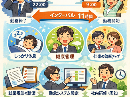 勤務間インターバル制度について