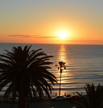 Atardecer desde la hostería
