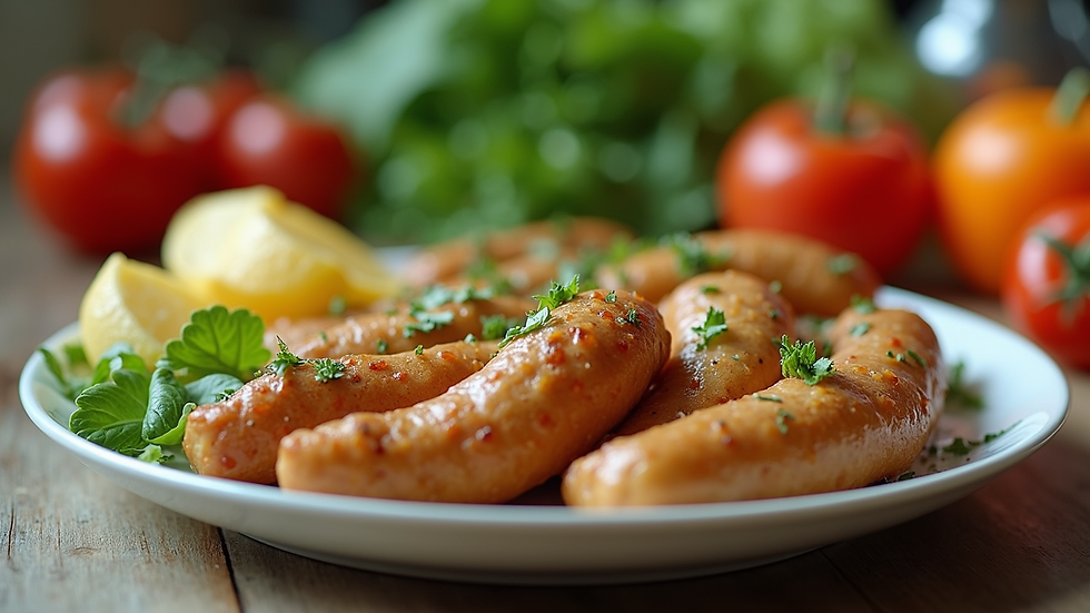 Close-up view of a well-balanced plate of healthy foods