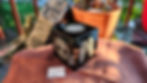 Engraved Obsidian Cube View 1