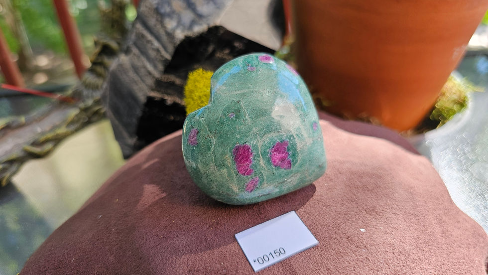 Ruby in Fuschite Hearts