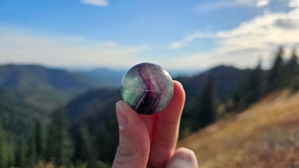 Thumbnail: Rainbow Fluorite Spheres
