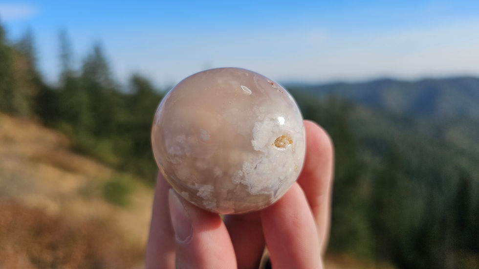 Flower Agate Palmstone