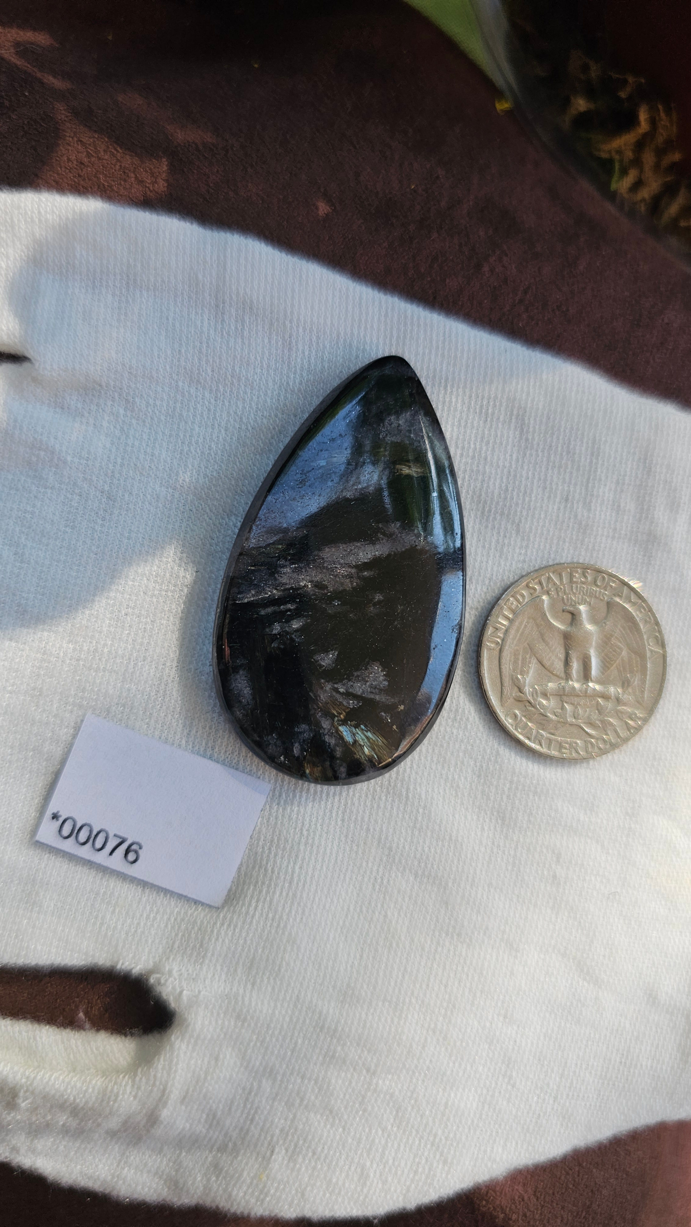 Arfvedsonite Cabochon View 1