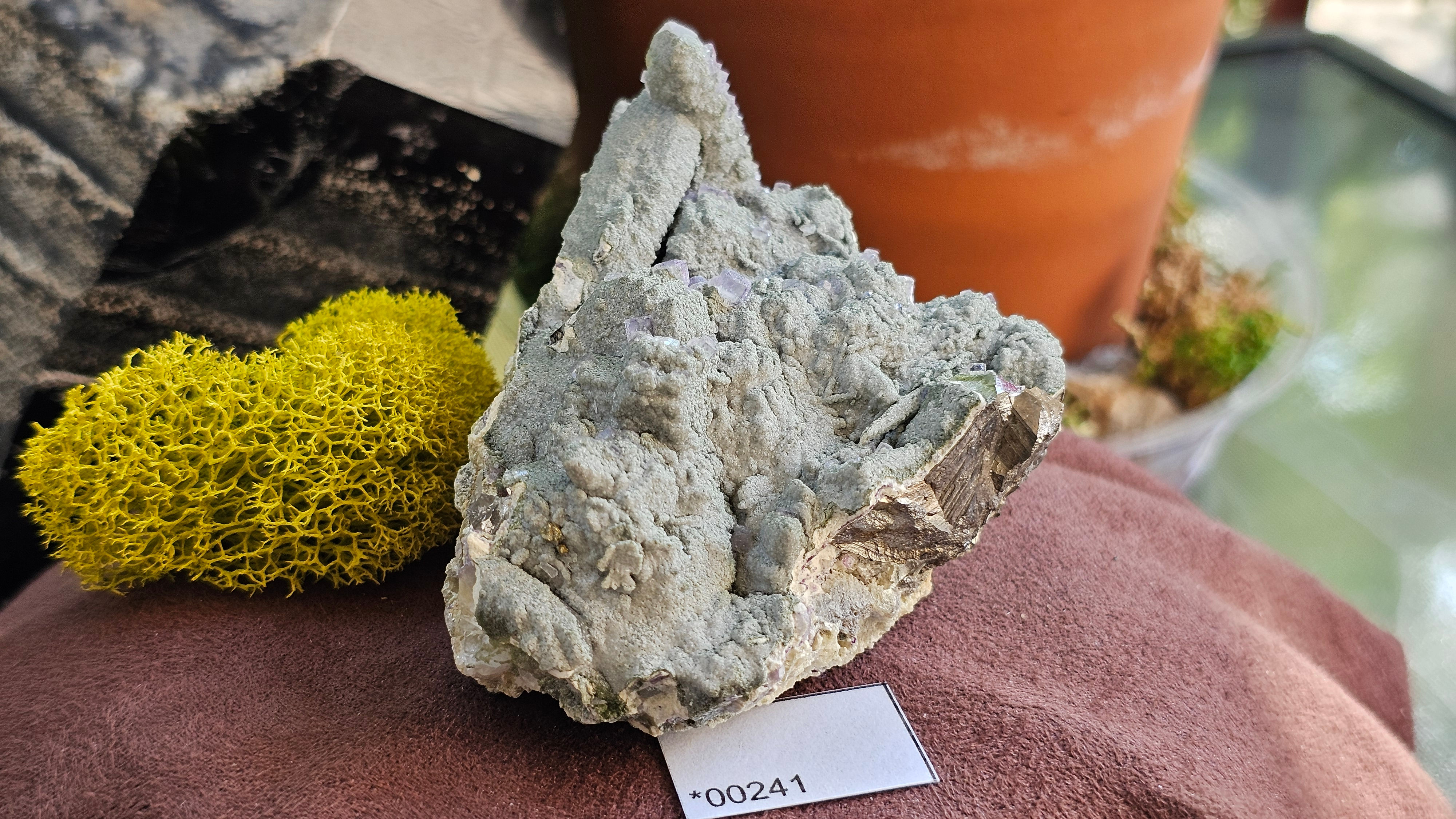 Quartz + Arsenopyrite + Fluorite Specimen