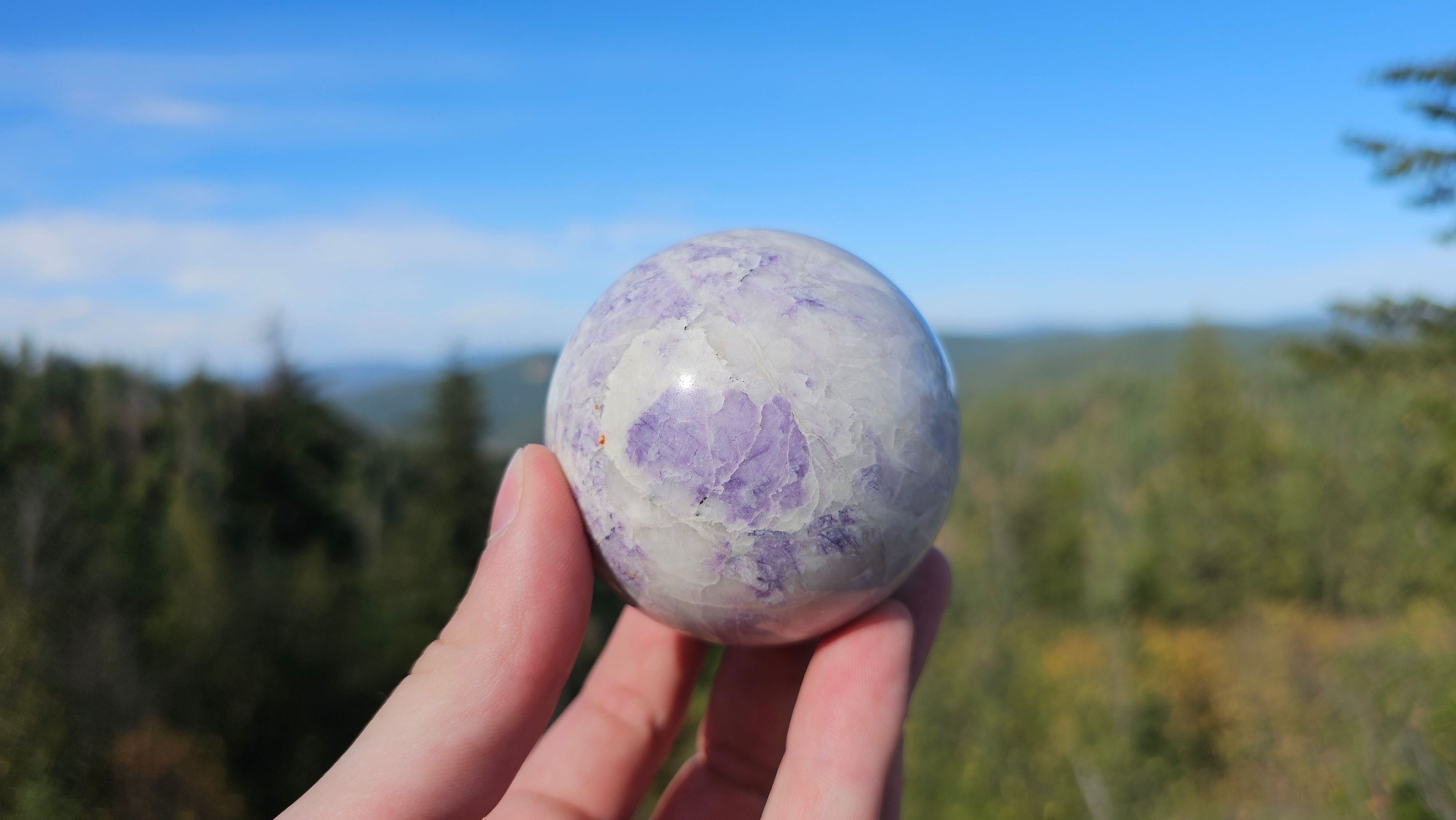 Tiffany Stone Sphere Front View