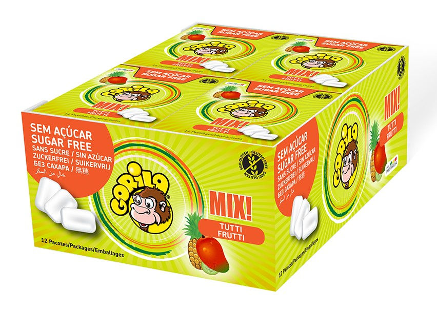 Gorilla Gum Assorted Flavor Sugar & Gluten Free x 12packs 6500203