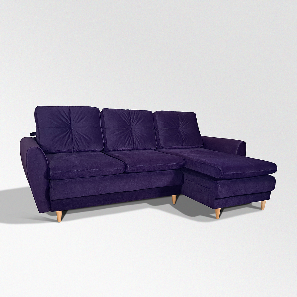 canapea colt 3 locuri sezlong moale extensibila pat perne decorative lada depozitare picioare inalte lemn masiv