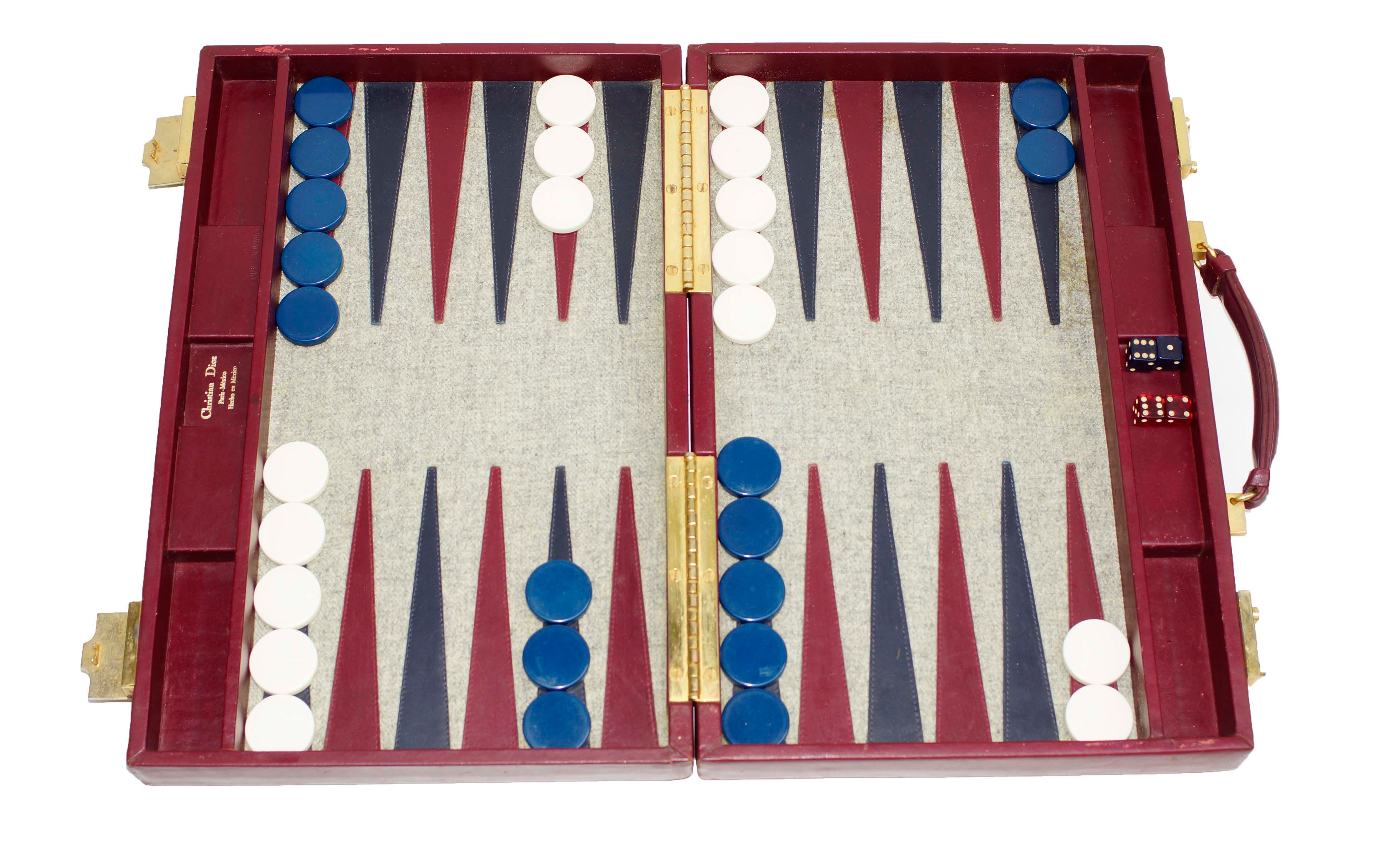 Christian Dior~ Aries of Mexico ~ 1.25" Burgundy