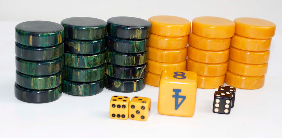 Thumbnail: 2" Bluemoon Bakelite Checkers