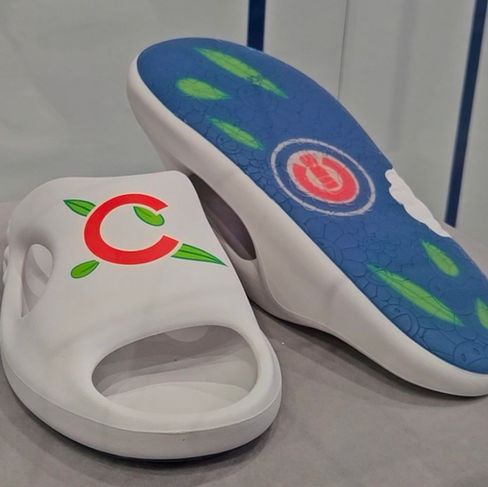Chicago Cubs slides by Takashi Murakami's Ohana Hatake brand.