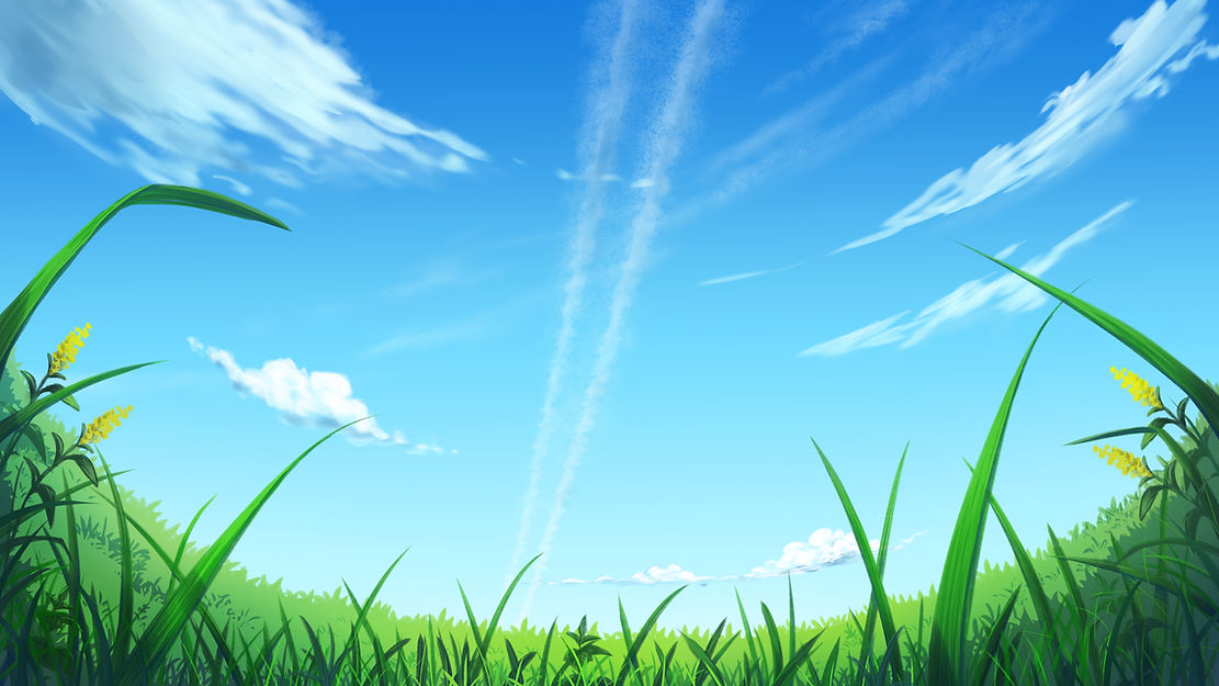 青空と草原