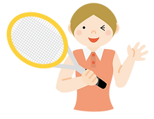 大人のテニスプレーヤー