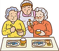 高齢者食事イラスト