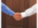 握手を交わす手
