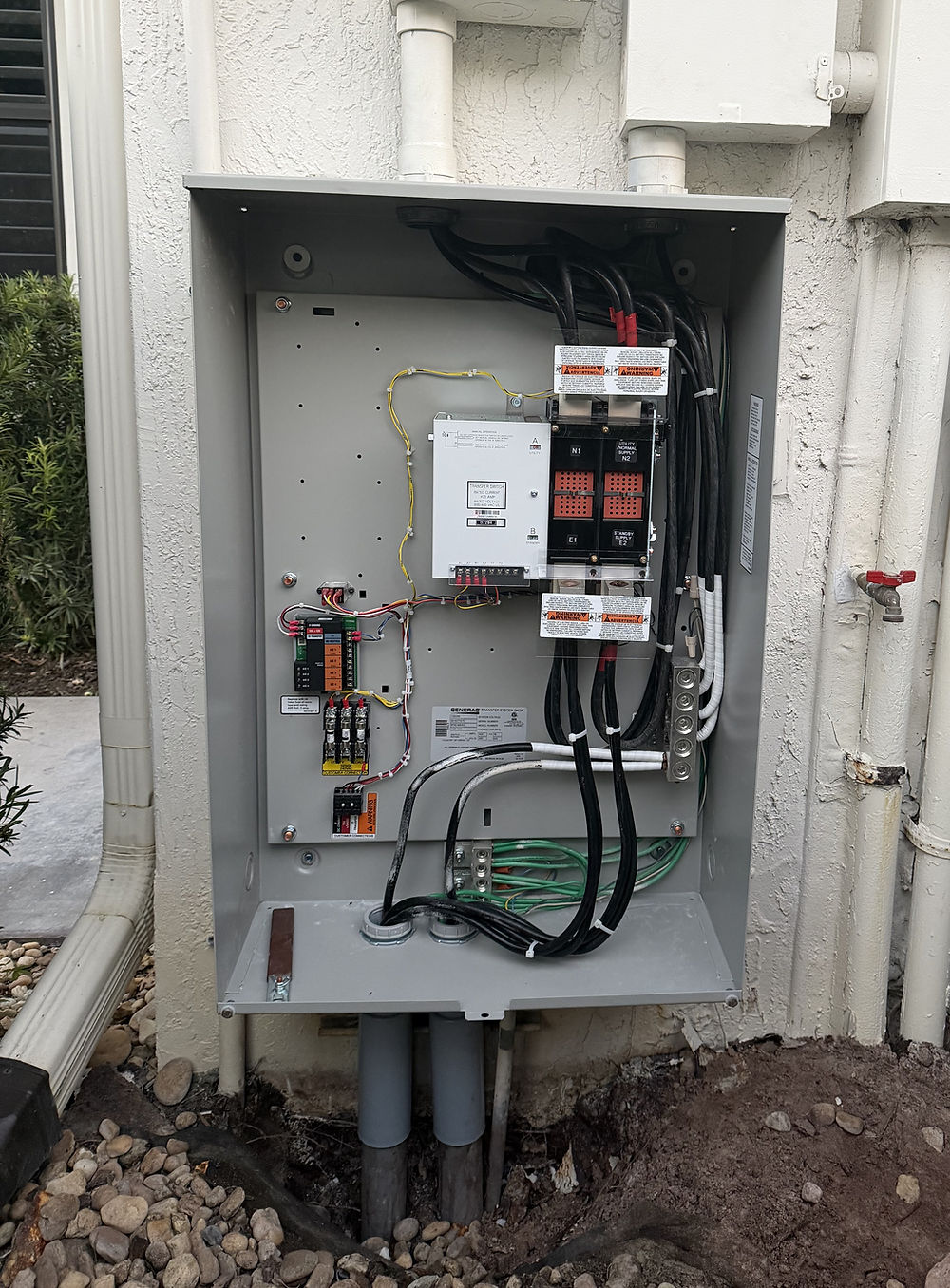 Electrical service panel installation by electrician in Lake Worth Florida