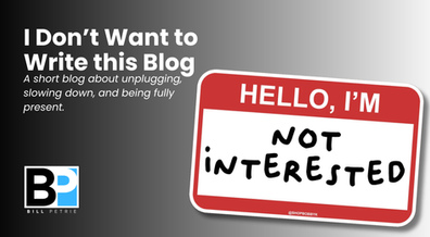 I Don't Want to Write this Blog