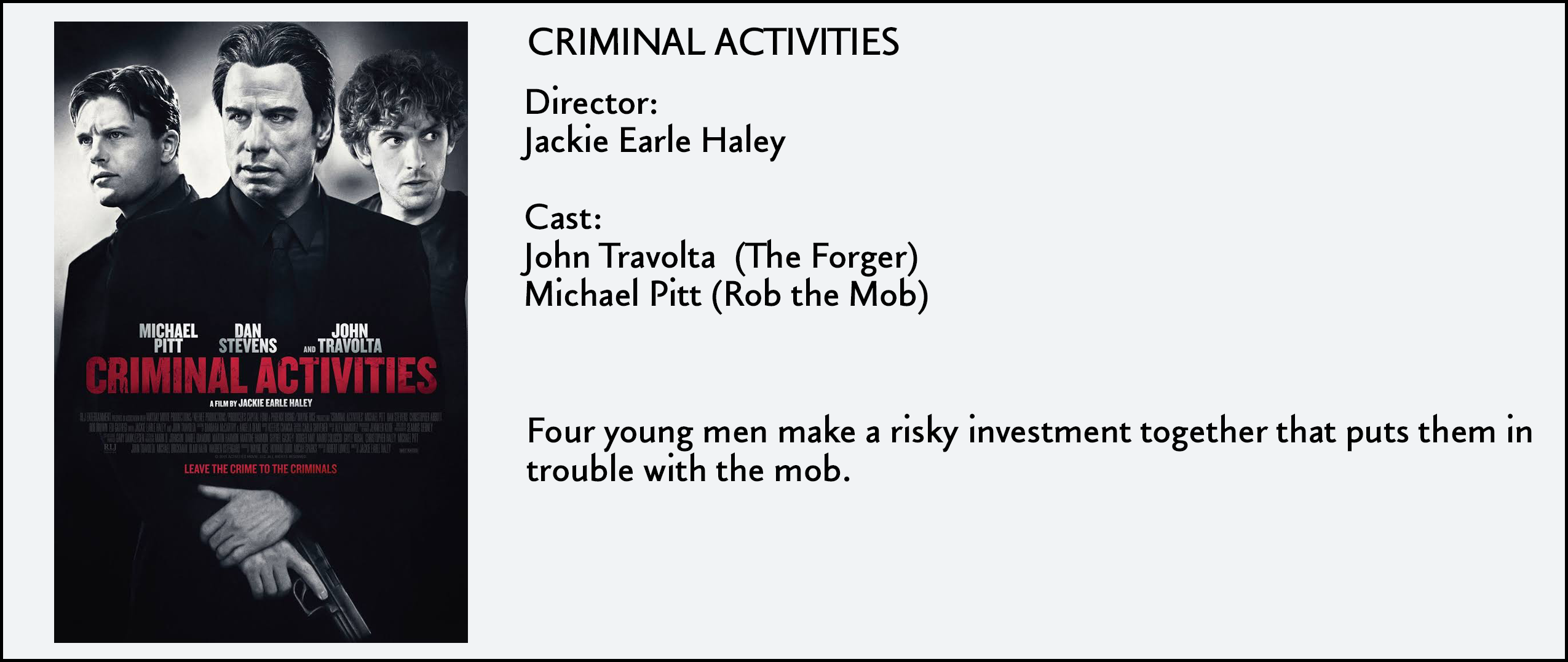 Criminal Activities