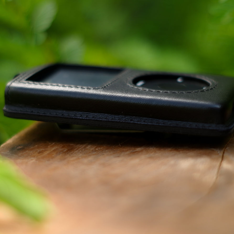 Thumbnail: iPod Classic Leather Case (with belt clip & top closure) Black
