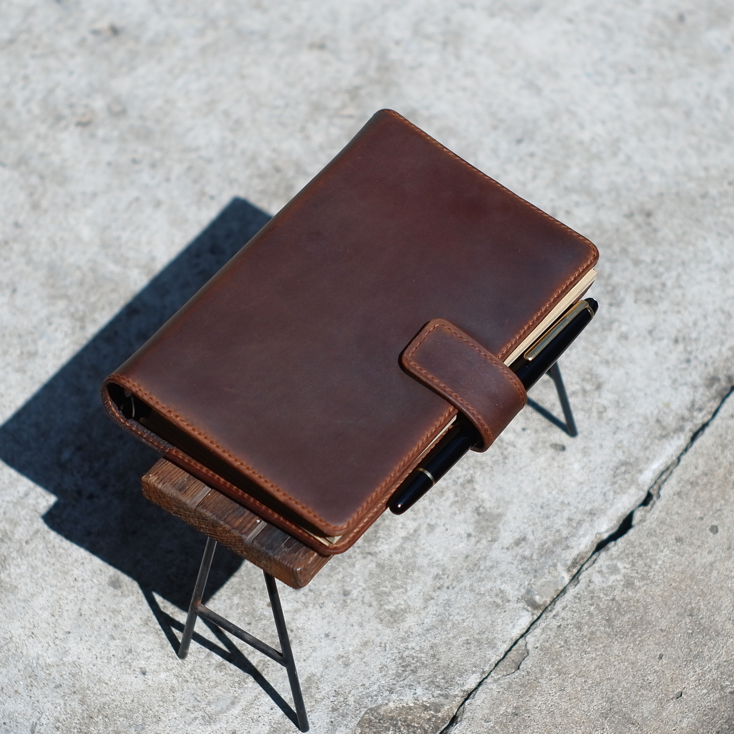 Vintage A6 Binder Leather Journal