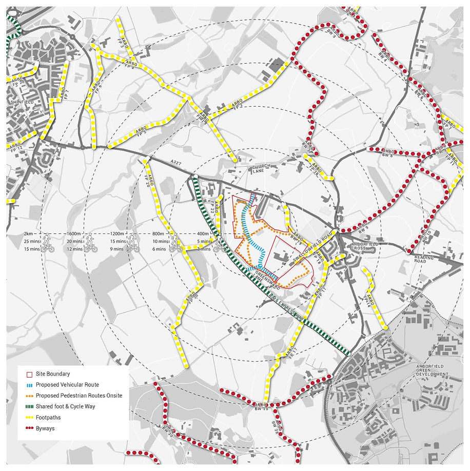 WALKING AND CYCLING | Cross Lanes Farm, Arborfield