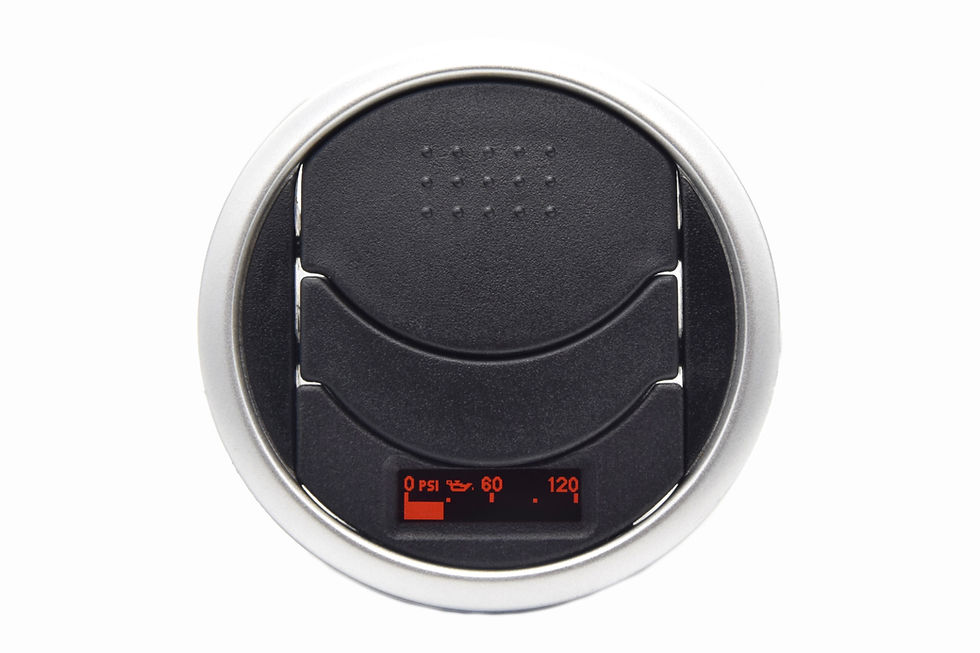 サムネイル： Opentop oil pressure gauge for 370Z air vent bottom orange screen
