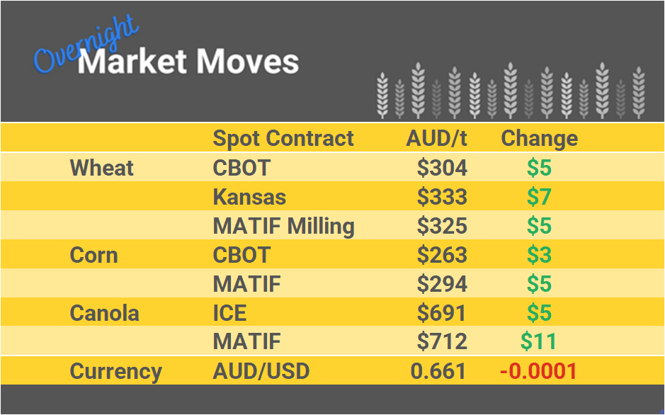 Grain Report Tuesday - 12th March